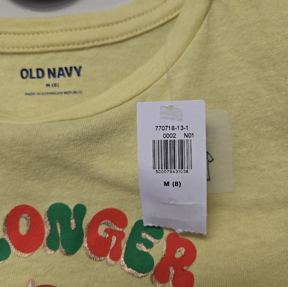 Old Navy Gingerbread Stronger Together T-shirt Yellow M (8)